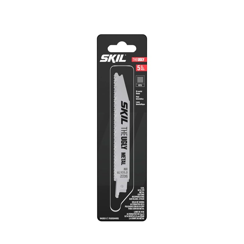 SKIL شفرة منشار متردّد لقطع المعادن 6" 8/14 TPI القبيح لـ SPT44A-00/9206-02، عبوة 5-94102-5 - Image 1